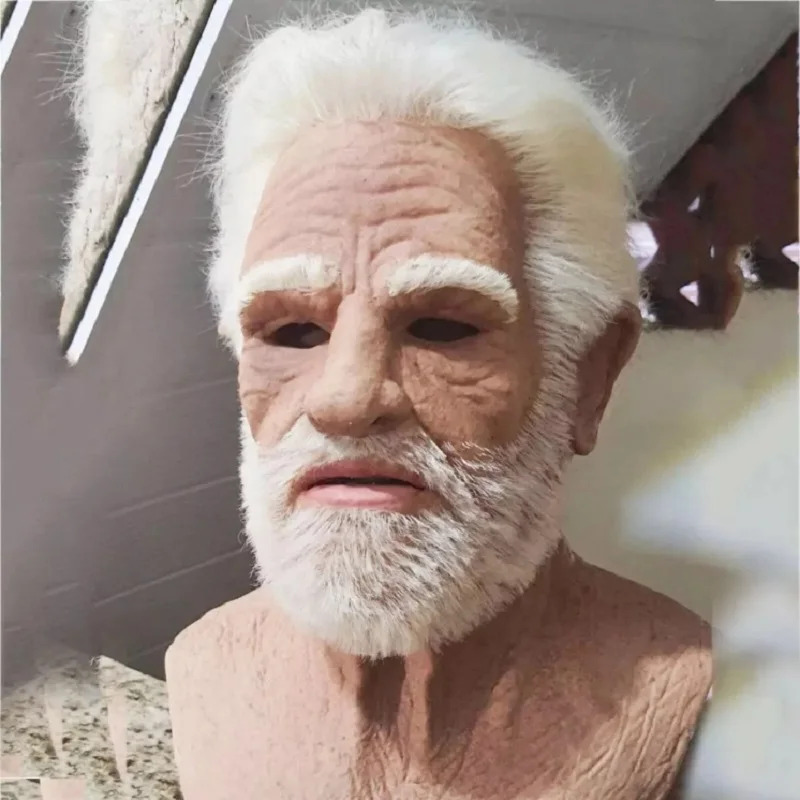 Cosplay Anime White Hair - Halloween Nonno dai capelli bianchi Vecchio