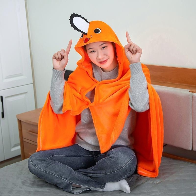 Chainsaw Man Cosplay - Coperta Sciarpa Pigiama Anime Chainsaw Man