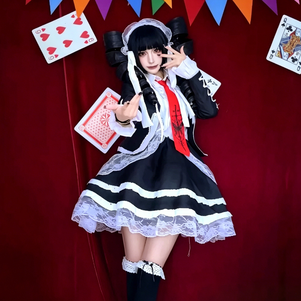 Anime Cosplay Kostüm - Costume Cosplay Dangaronpa Celestia Ludenberg, Set