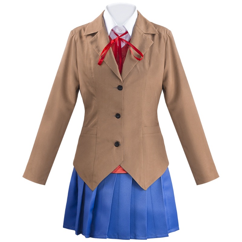 Anime Cosplay Kostüm - Spiel Doki Doki Letterature Club Monika