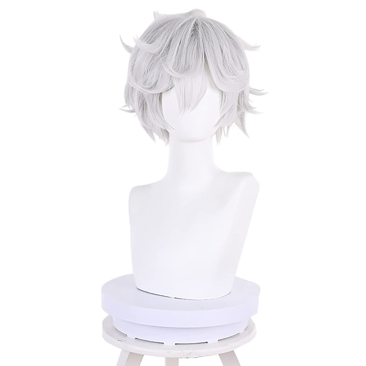 Cosplay Anime White Hair - Gabimaru parrucca Cosplay Anime Jigokuraku grigio