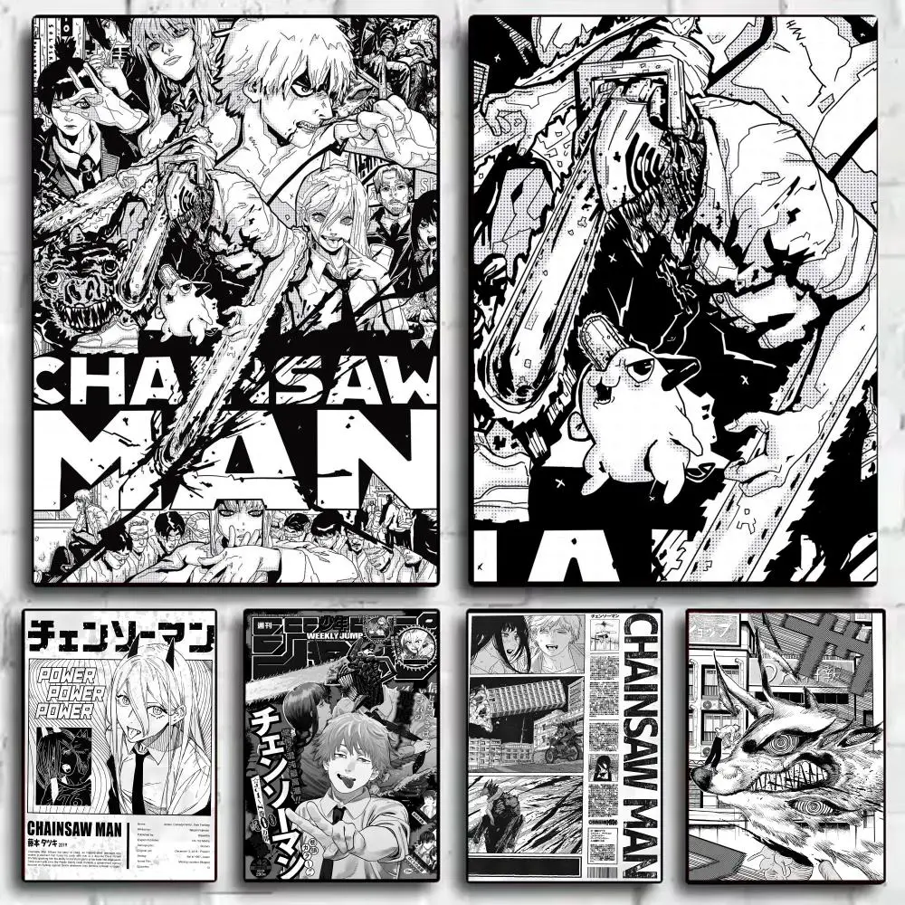 Anime Cosplay Wallpaper - Classic Anime C_Chainsaw M_Man Poster Adesivi