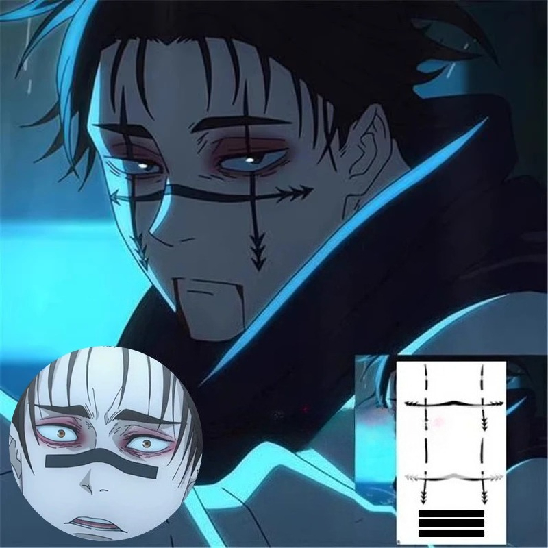 Jujutsu Kaisen Uniform - Adesivi per Tatuaggi Choso, Accessori Cosplay
