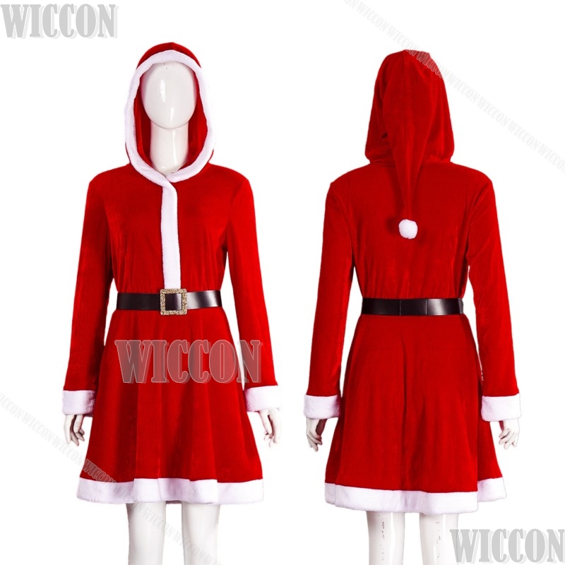 Anime Cosplay Events 2026 - 2026 Nuovo abito rosso natalizio Cappuccio