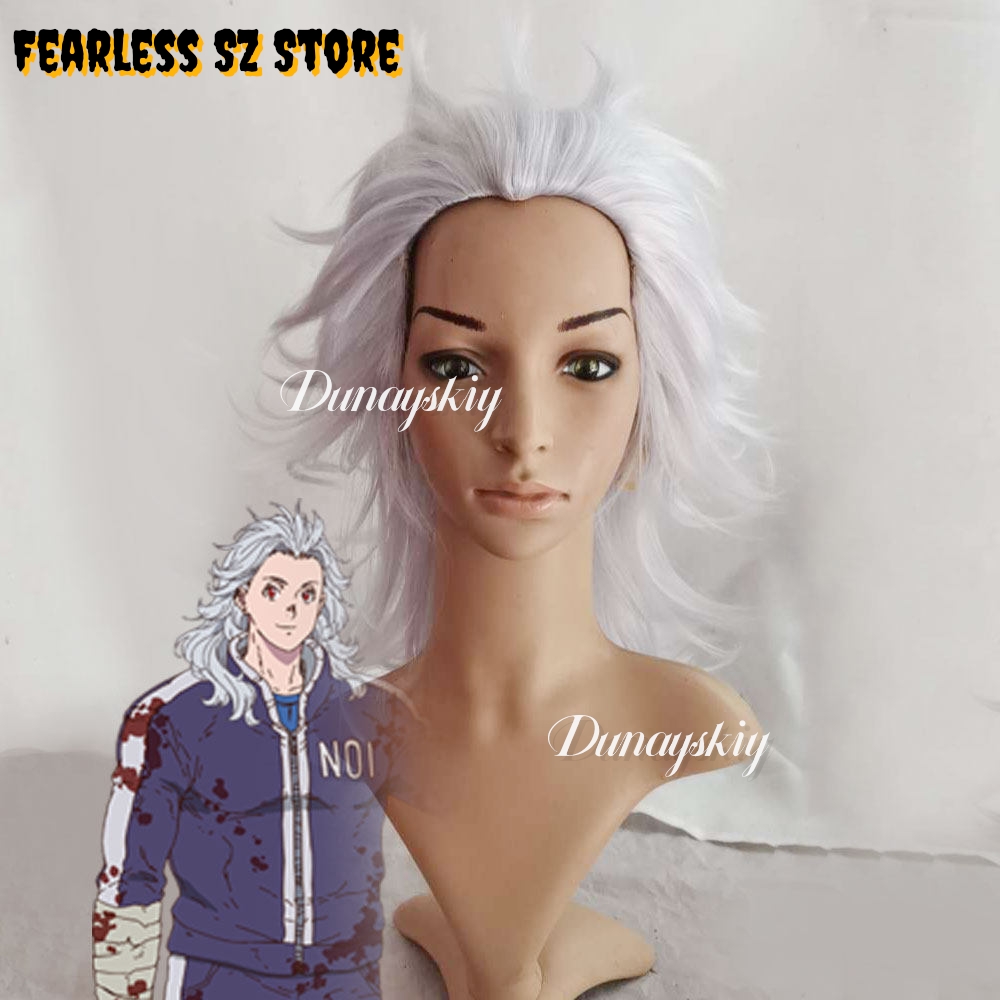 Cosplay Anime White Hair - Costume Cosplay Dorohedoro Noi, Capelli Sintetici