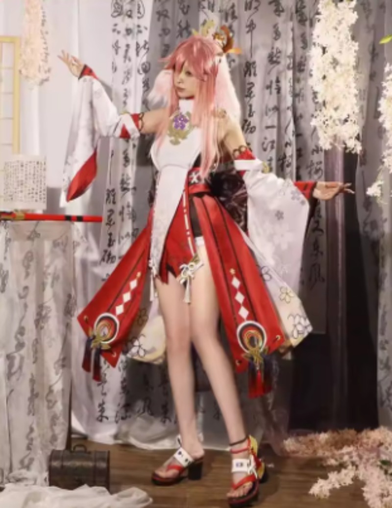 Genshin Impact Yae Miko Cospla - Anime Cosplay Kostüm recensione e prezzo