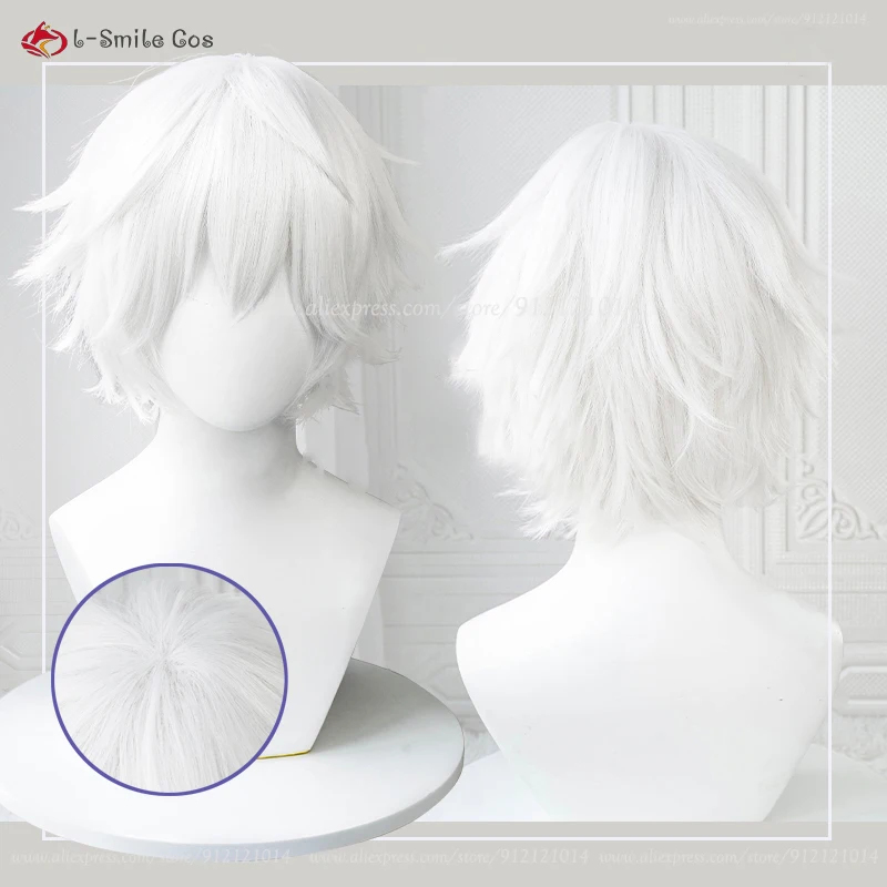 Parrucca Bianca Corta da Uomo  - Cosplay Anime White Hair recensione e prezzo